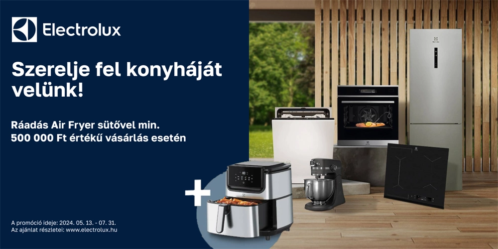 Electrolux konyhai készülékek ráadás Air Fryer sütővel