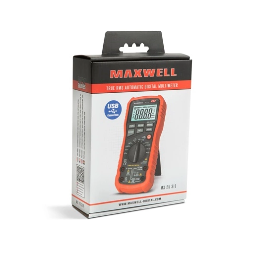 Maxwell-Digital 25318 digitális multiméter NCV, USB, PC szoftverrel