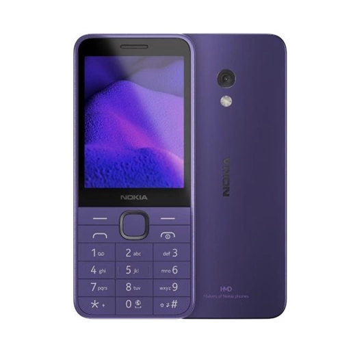 Nokia 235 4G DS, PURPLE kártyafüggetlen mobiltelefon + Telekom Domino feltöltőkártya