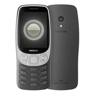 Nokia 3210 4G DS Black nyomógombos kártyafüggetlen mobiltelefon + Telekom Domino feltöltőkártya