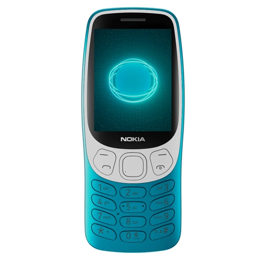 Nokia 3210 4G DS Blue nyomógombos kártyafüggetlen mobiltelefon + Telekom Domino feltöltőkártya