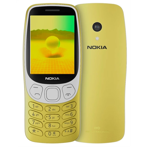 Nokia 3210 4G DS Gold nyomógombos kártyafüggetlen mobiltelefon + Telekom Domino feltöltőkártya