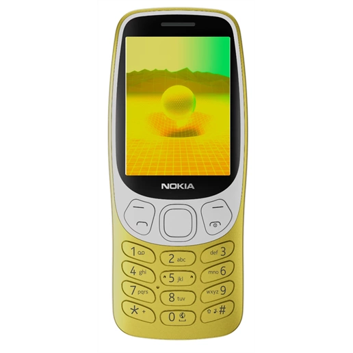 Nokia 3210 4G DS Gold nyomógombos kártyafüggetlen mobiltelefon + Telekom Domino feltöltőkártya