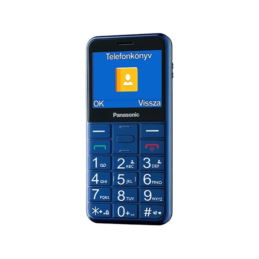 Panasonic KX-TU155EXCN senior mobiltelefon, kék