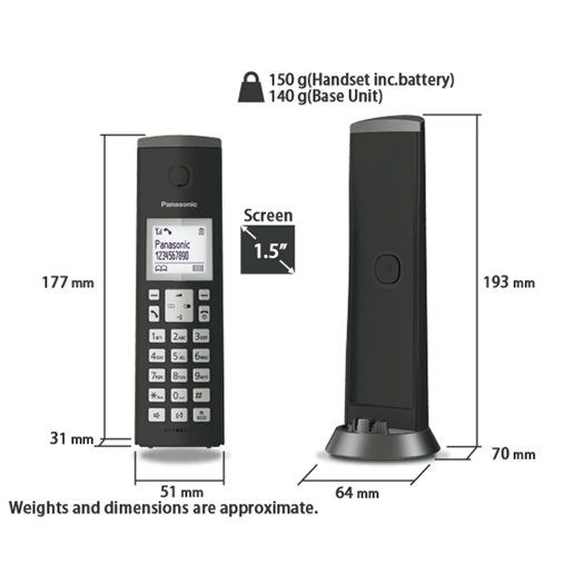 Panasonic KXTGK210PDB telefon