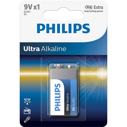 Philips 6LR61E1B/10 Ultra Alkaline elem