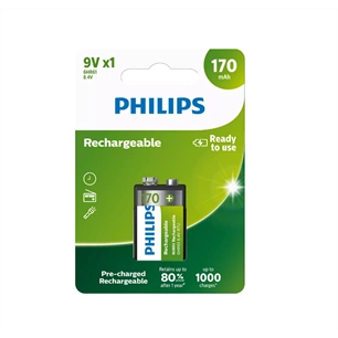 Philips 9VB1A17 170MAH, 9V AKKUMULÁTOR