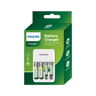 Philips SCB4013NB/00 elemtöltő + 2db AAA 700mAh és 2db AA 1300mAh