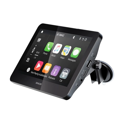 Sencor SCT M750BWT CarPlay és Android autó display