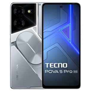 Tecno POVA 5 PRO 5G 8/256 SILVER FANTASY okostelefon