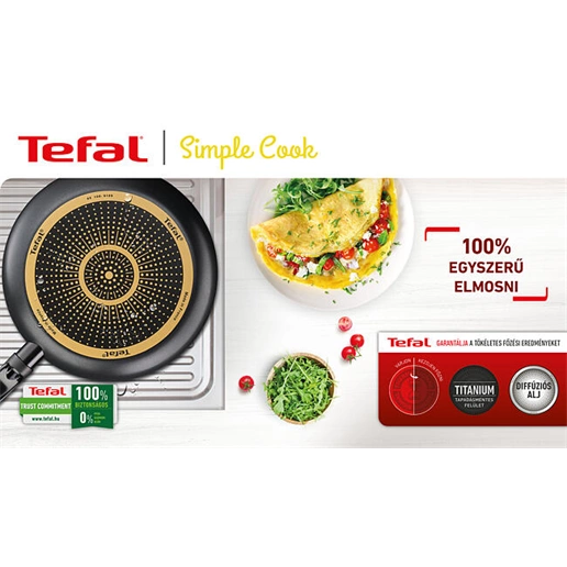 Tefal B5560253 Simple Cook serpenyő 20 cm