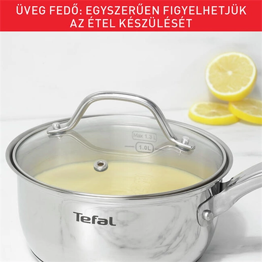 Tefal B8642274 Intuition rozsdamentes acél lábas 16 cm