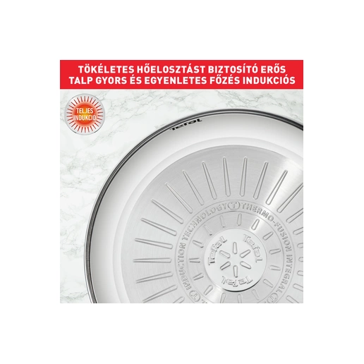 Tefal B8646174 Intuition rozsdamentes acél főzőedény 22 cm