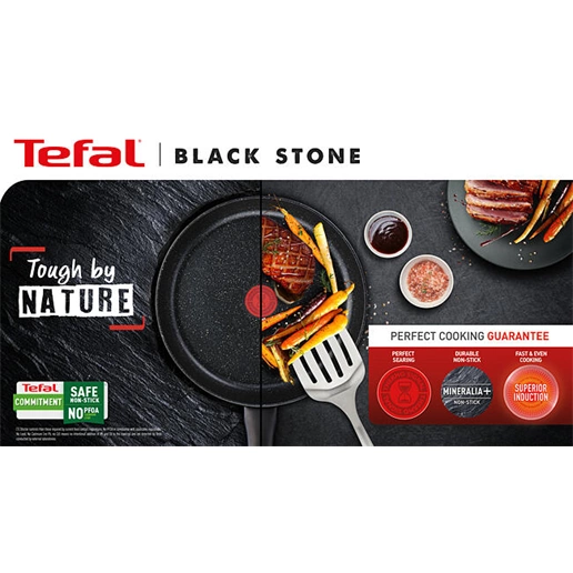 Tefal G2811972 Black Stone wok serpenyő 28 cm