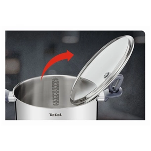 Tefal G7124645 Daily Cook rozsdamentes acél nyeles lábas + fedő 24 cm