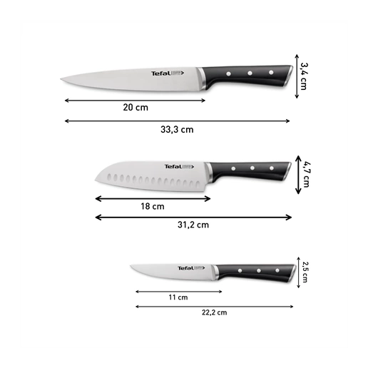 Tefal K232S374 késkészlet 3 részes