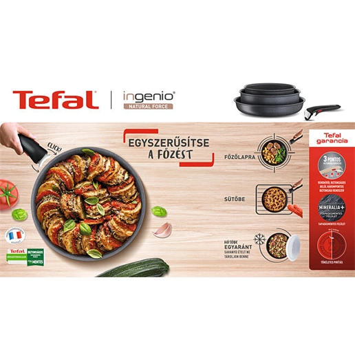 Tefal L3963002 Ingenio 6 pároló serpenyő