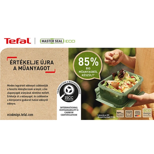 Tefal N1170710 MASTER SEAL ECO készlet 3 darab 0,8 l zöld