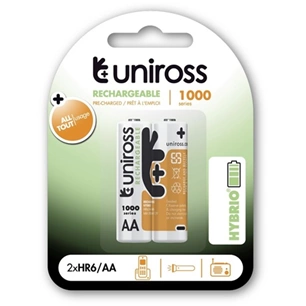 Uniross UH2AA1000 HYBRIO AA/ceruza 1,2V 1000mAh Ni-MH akkumulátor 2db/csomag
