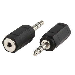 Valueline AC-025 Stereo Audio Adapter 3.5 mm Male - 2.5 mm Female Black