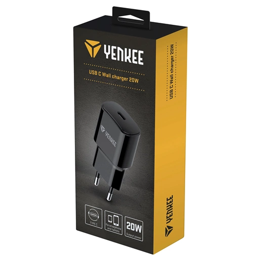 Yenkee YAC 2033BK USB töltő 20 W