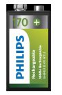 Philips 9VB1A17 170MAH, 9V AKKUMULÁTOR