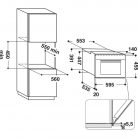 Whirlpool W11IMW161 Beépíthető mikrohullámú sütő